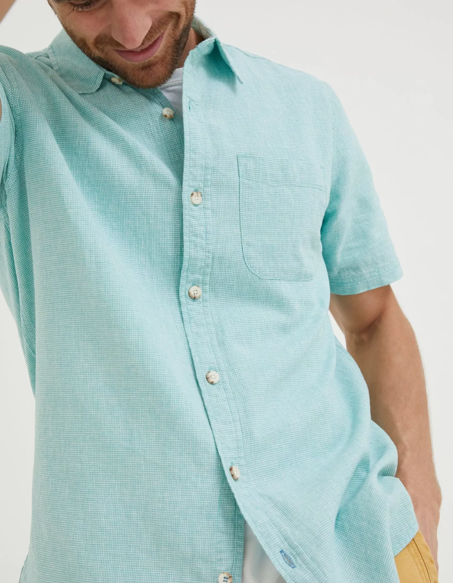 FatFace Bugle Micro Check Shirt|Men Shirts