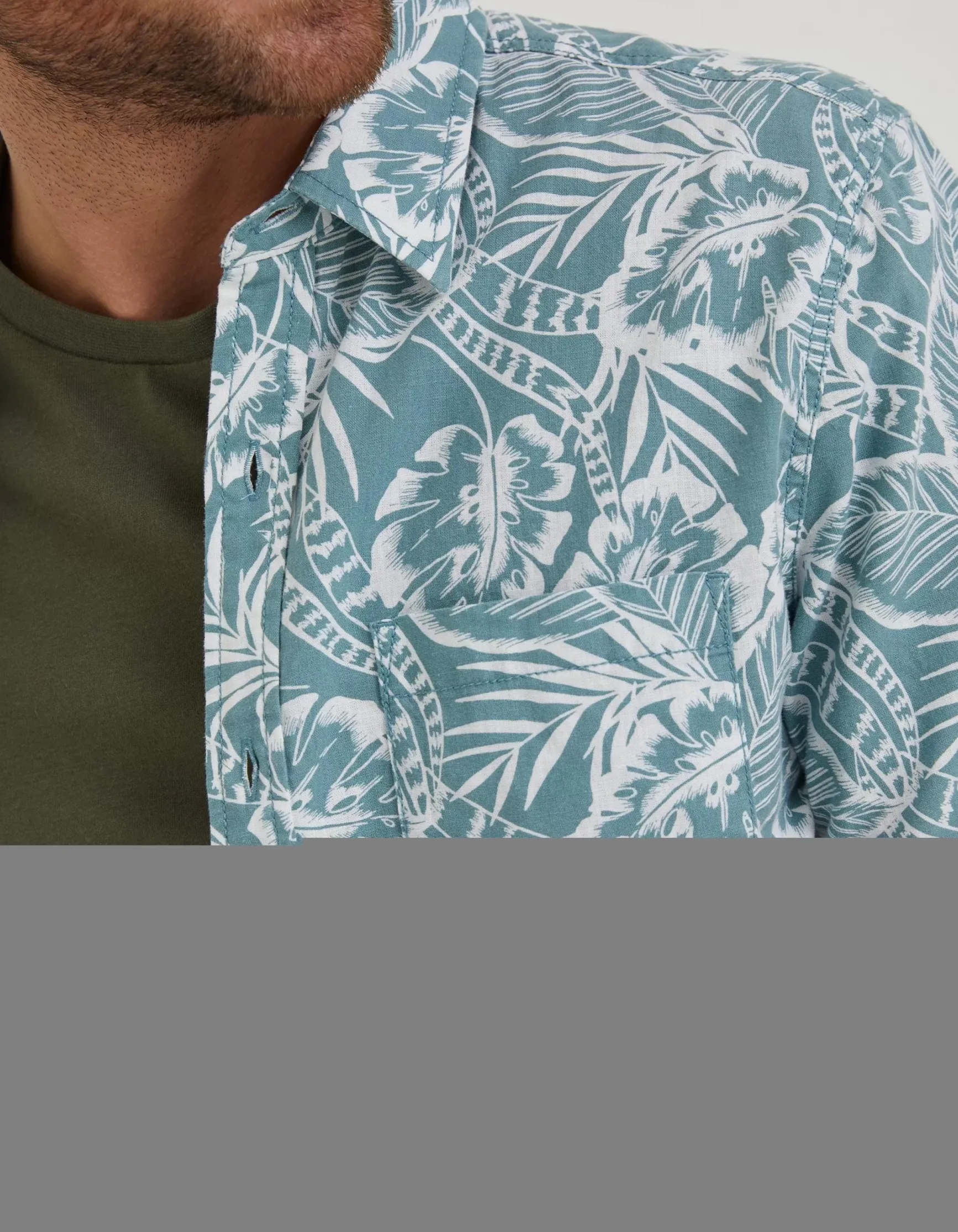 FatFace Bugle Palm Print Shirt|Men Shirts