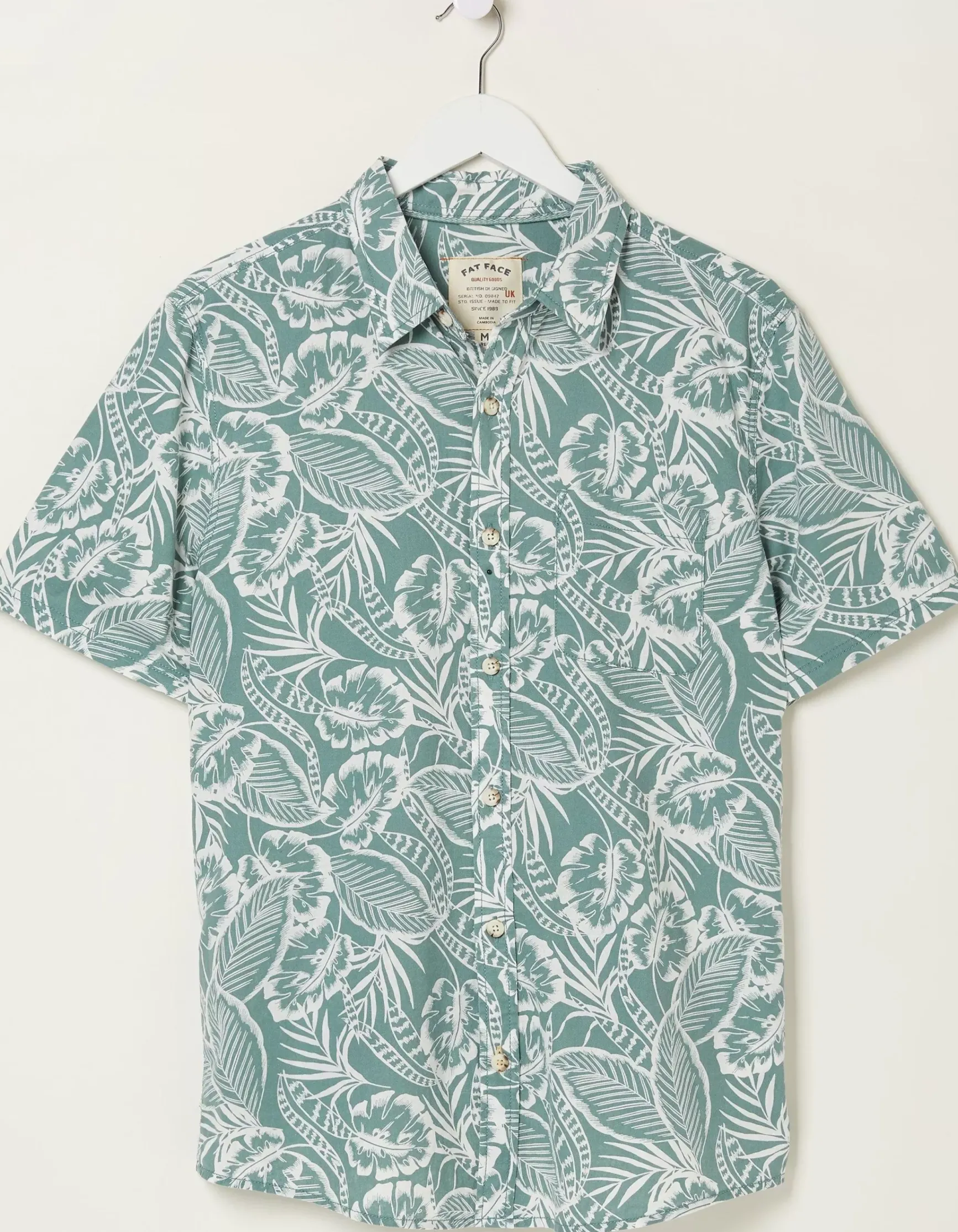 FatFace Bugle Palm Print Shirt|Men Shirts