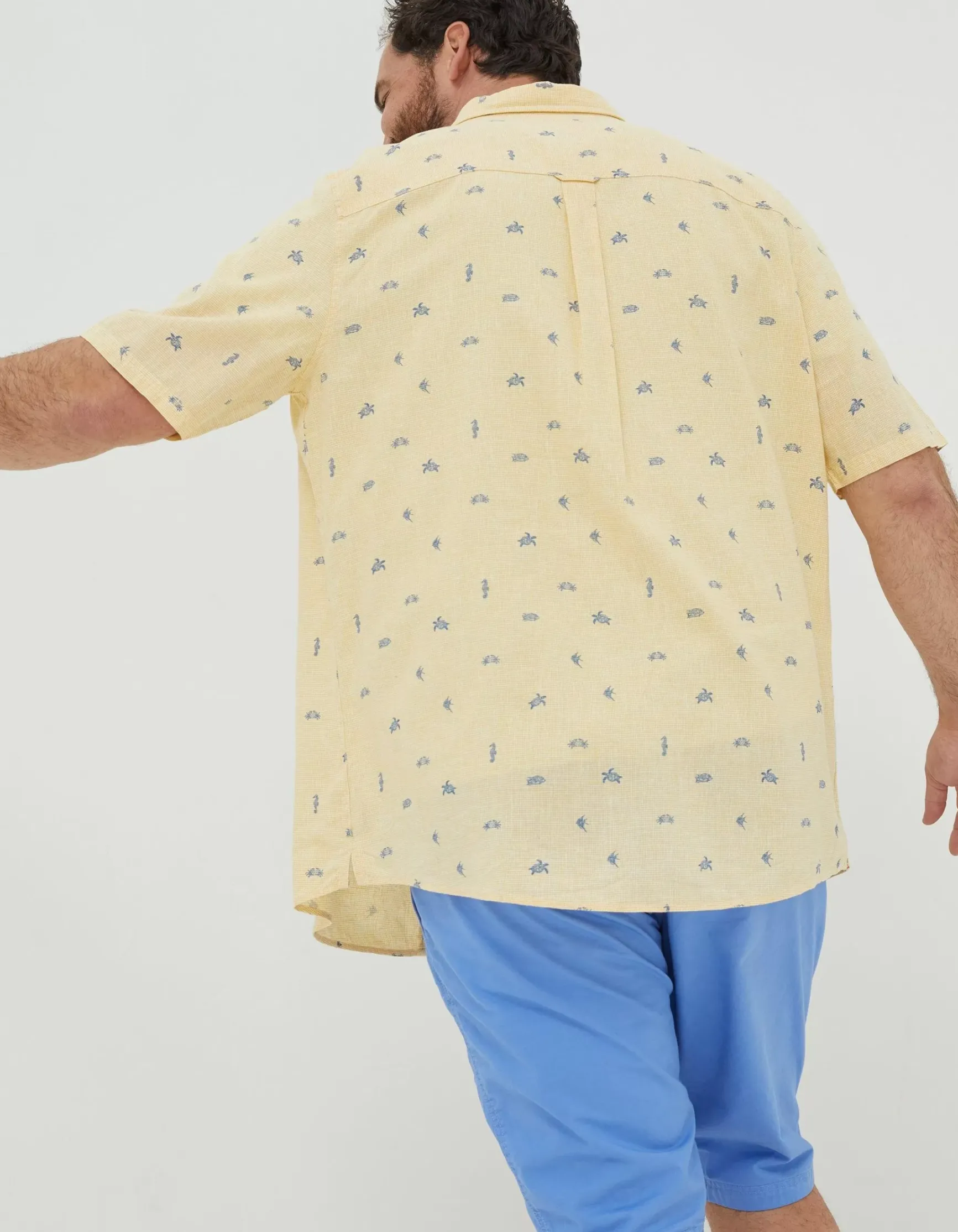 FatFace Bugle Turtle Print Shirt|Men Shirts