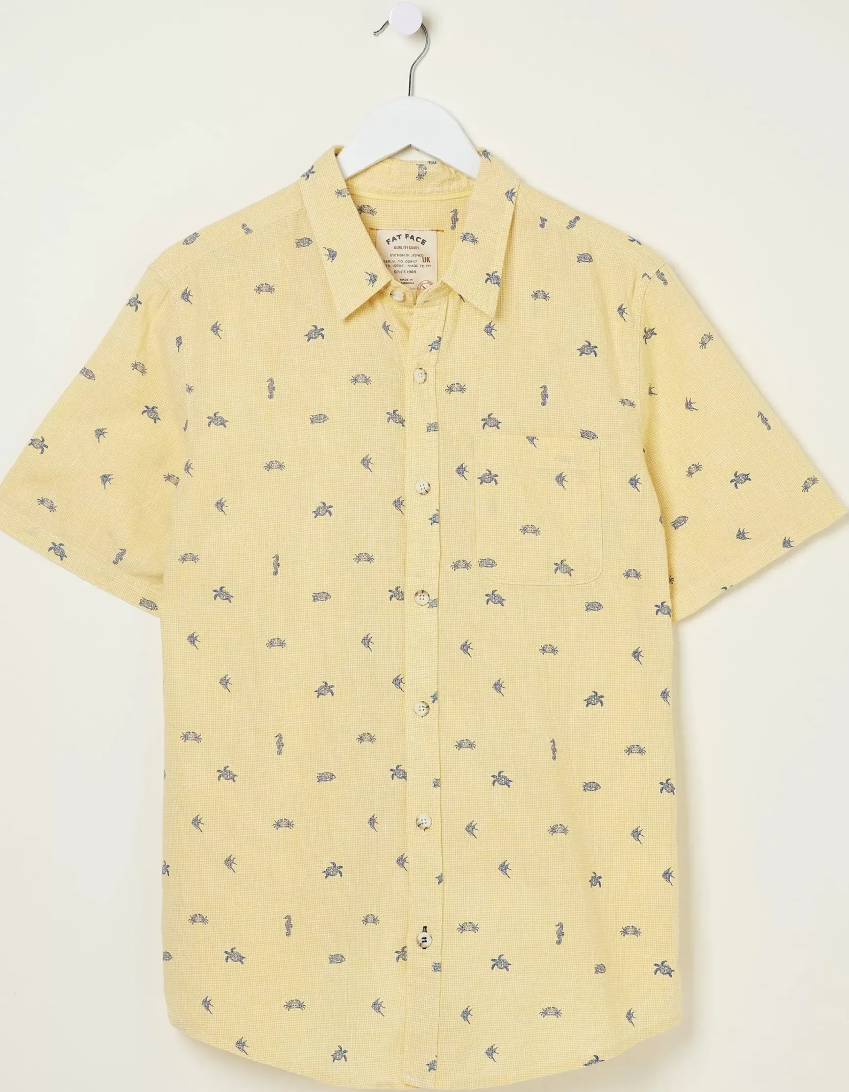 FatFace Bugle Turtle Print Shirt|Men Shirts