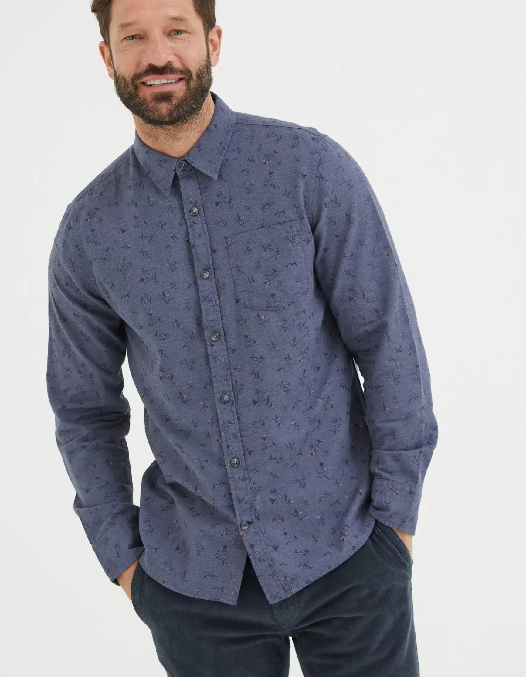 FatFace Burgess Floral Print Shirt|Men Shirts