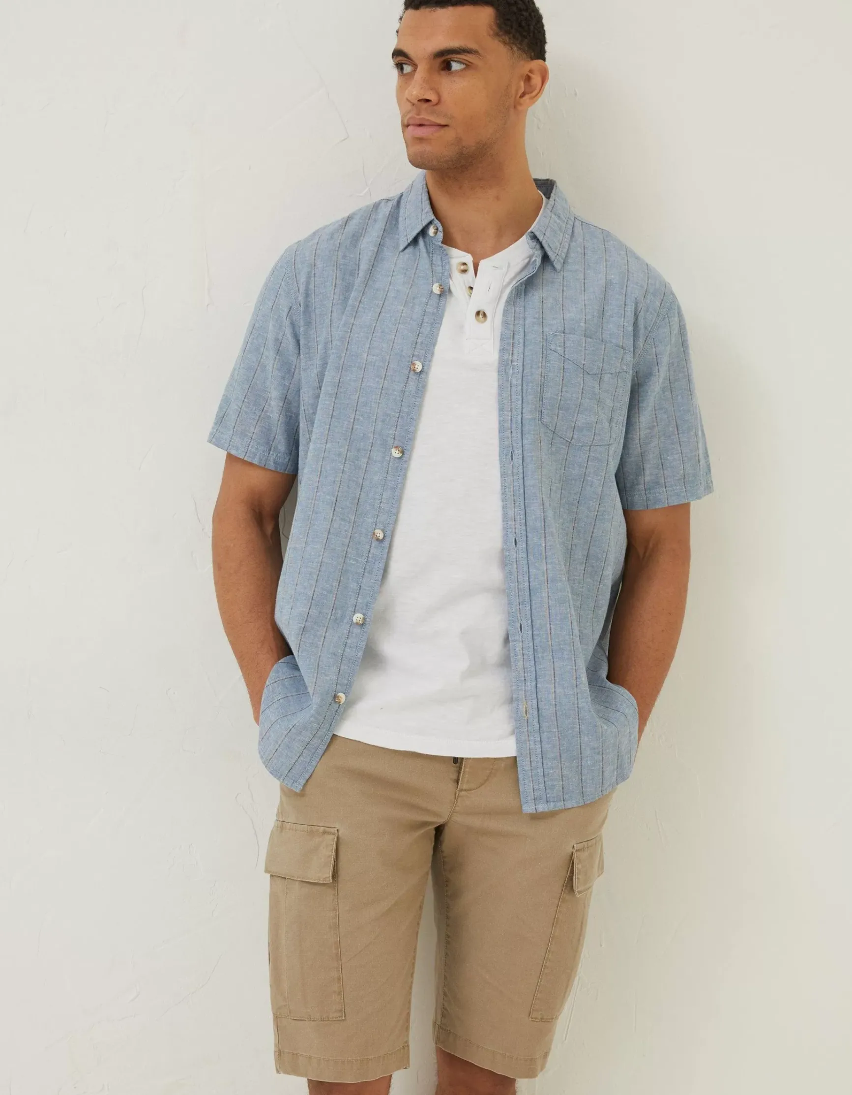 FatFace Burton Stripe Shirt|Men Shirts