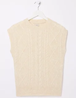 FatFace Cable Knitted Tank|Women View All