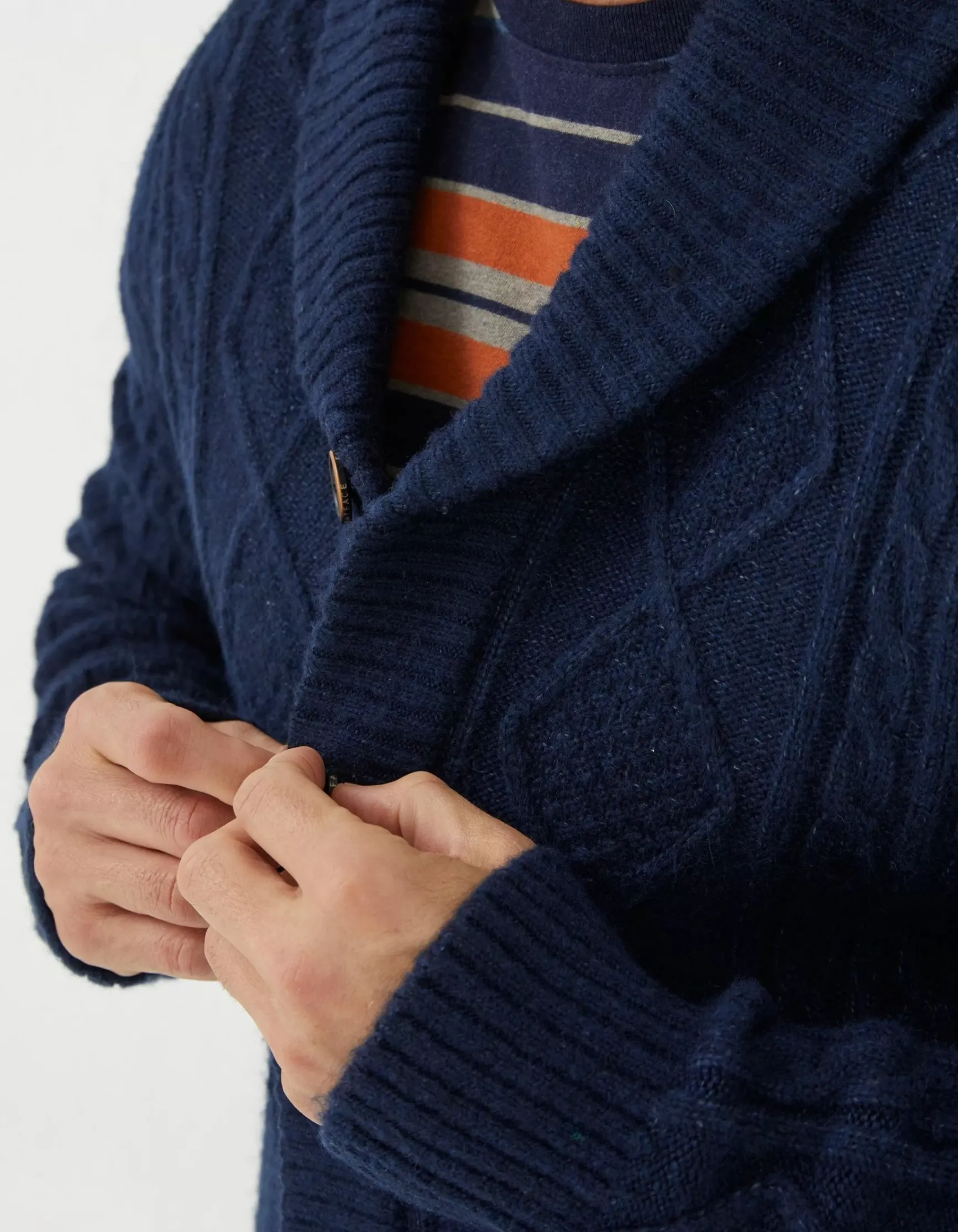 FatFace Calder Cable Cardigan|Men Knitwear