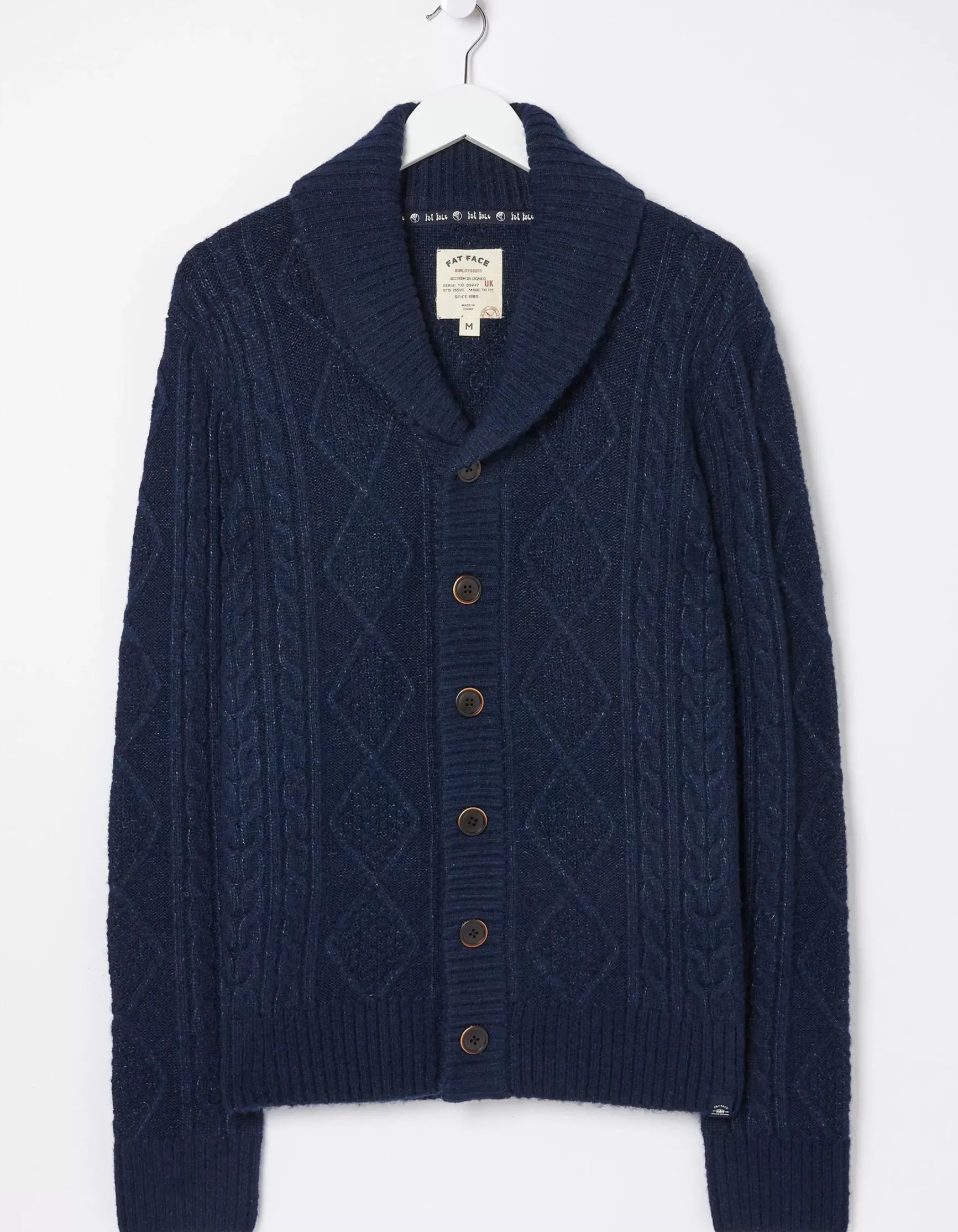 FatFace Calder Cable Cardigan|Men Knitwear