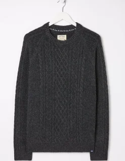 FatFace Calder Cable Crew Jumper|Men Knitwear