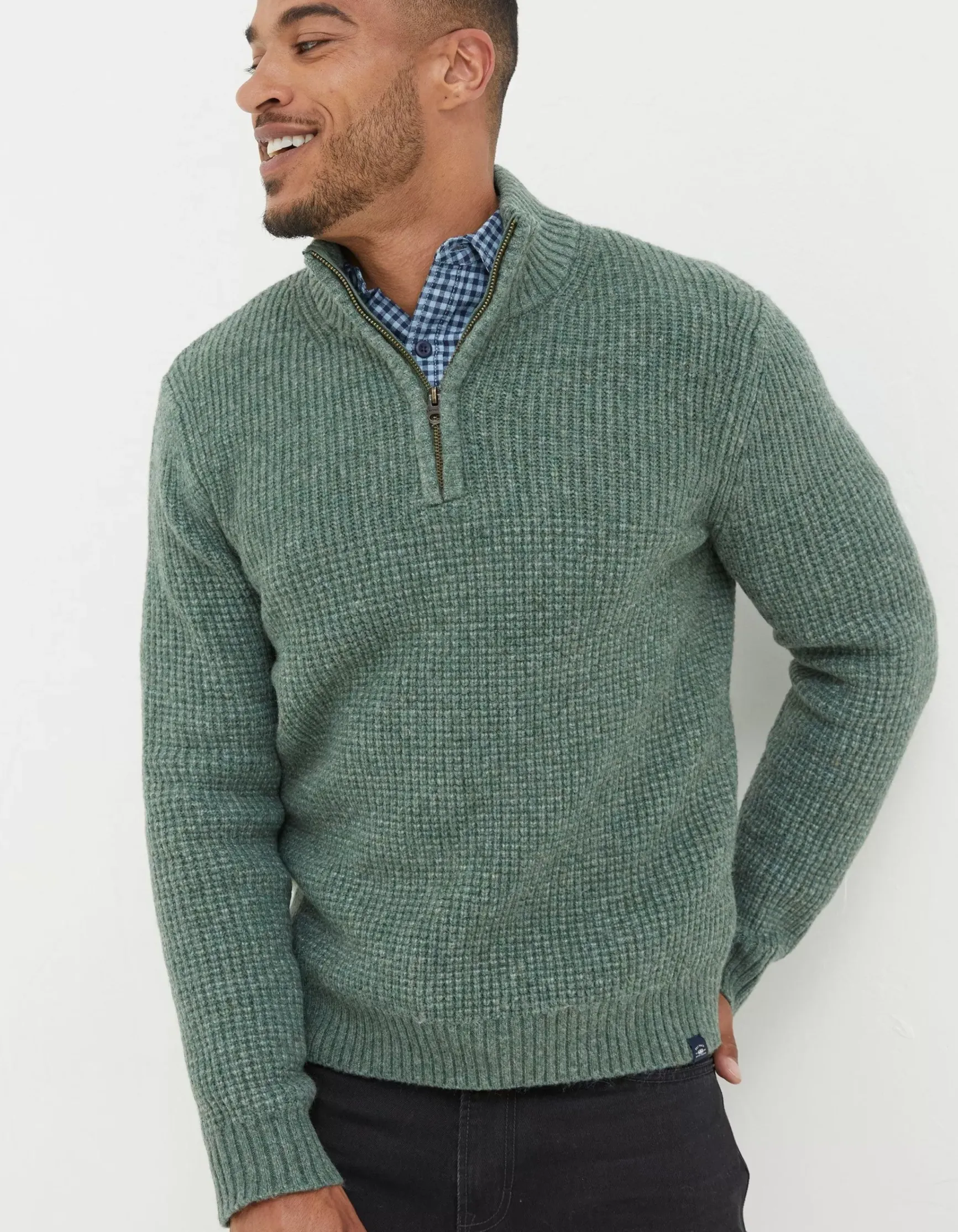 FatFace Calder Half Neck Jumper|Men View All
