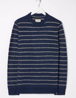 FatFace Calder Stripe Crew Jumper|Men Knitwear