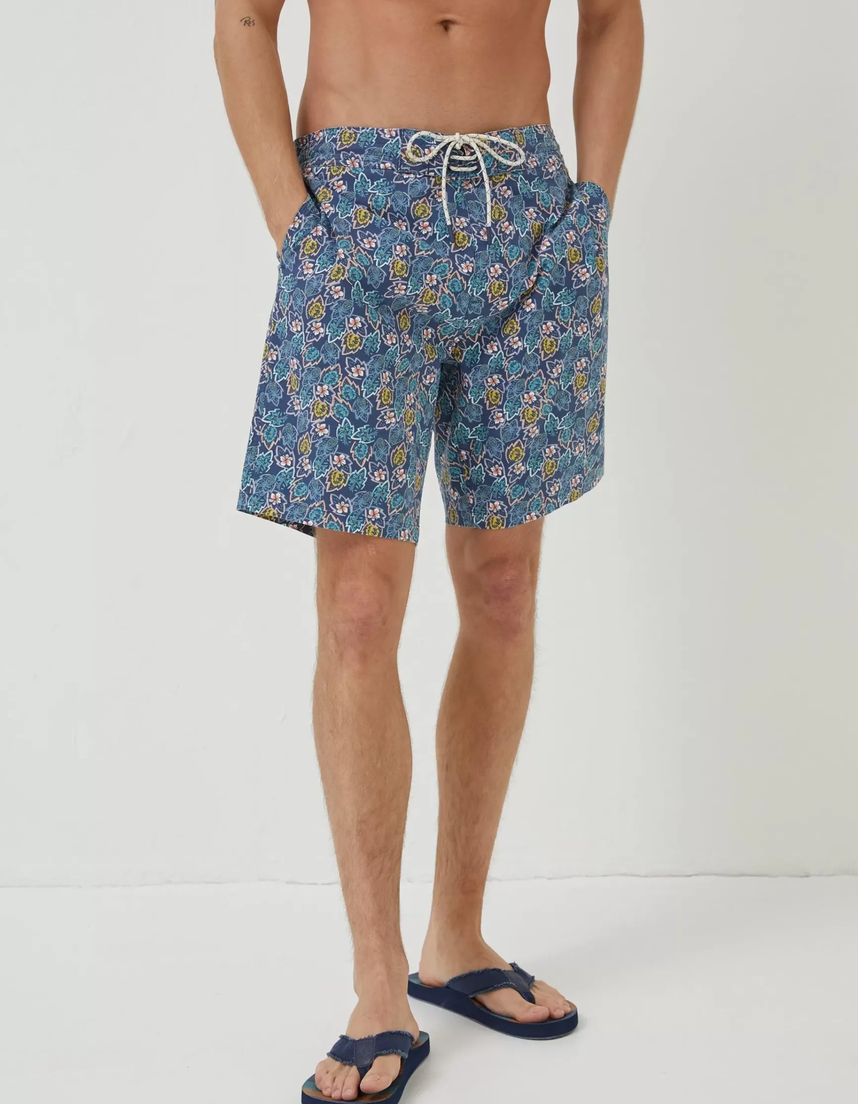 FatFace Camber Pineapple Swim Shorts|Men Swimwear