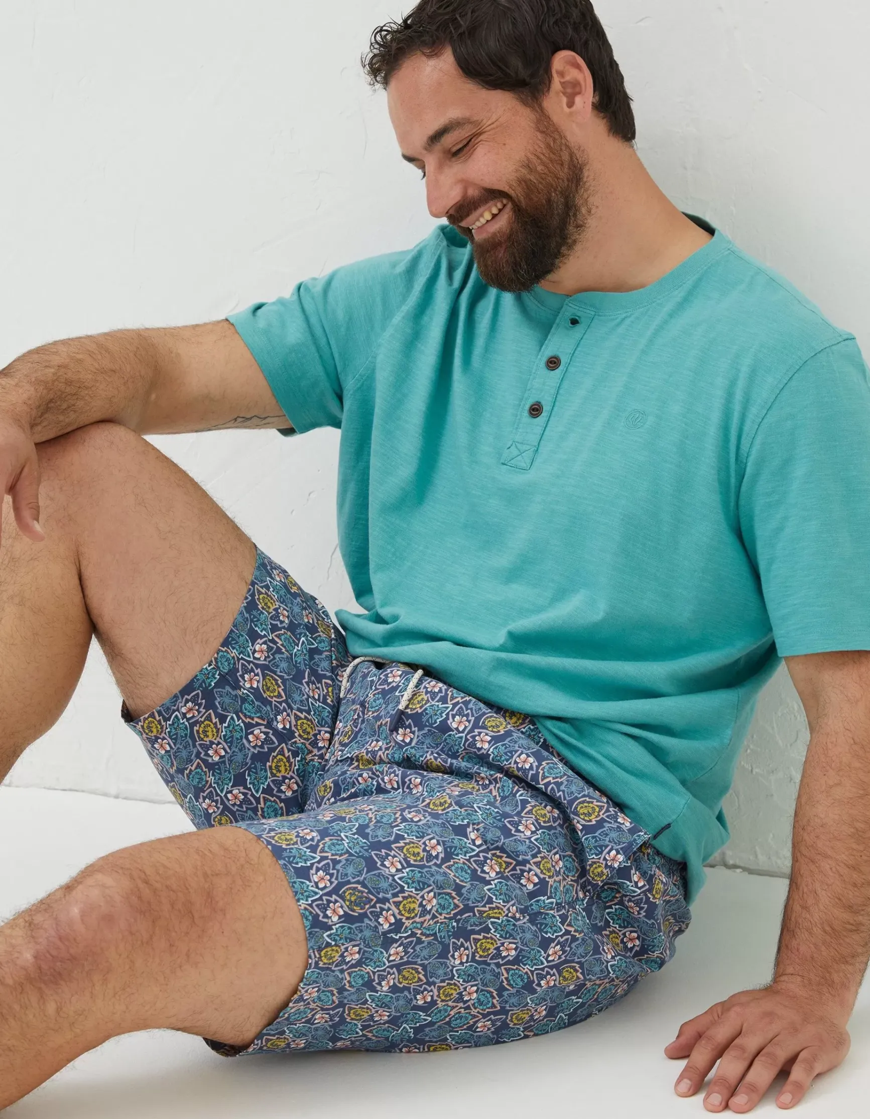 FatFace Camber Pineapple Swim Shorts|Men Swimwear