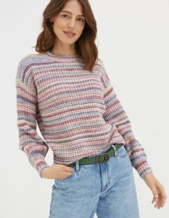 FatFace Camille Stripe Jumper|Women View All