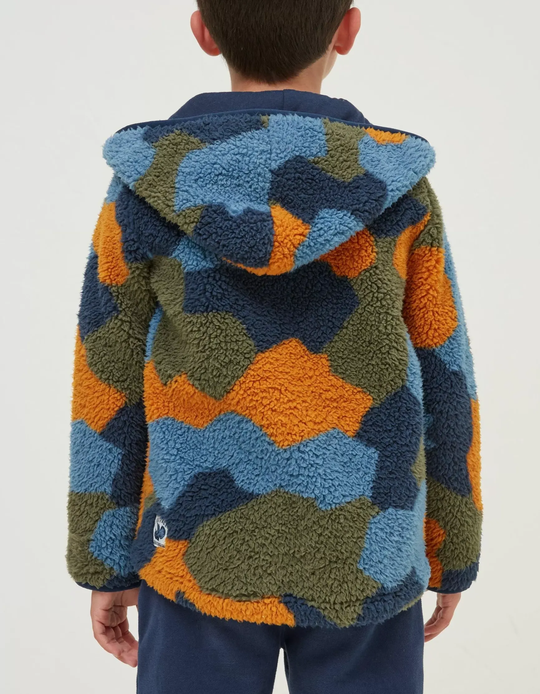 FatFace Camo Fleece Zip Up Hoodie|Boys View All