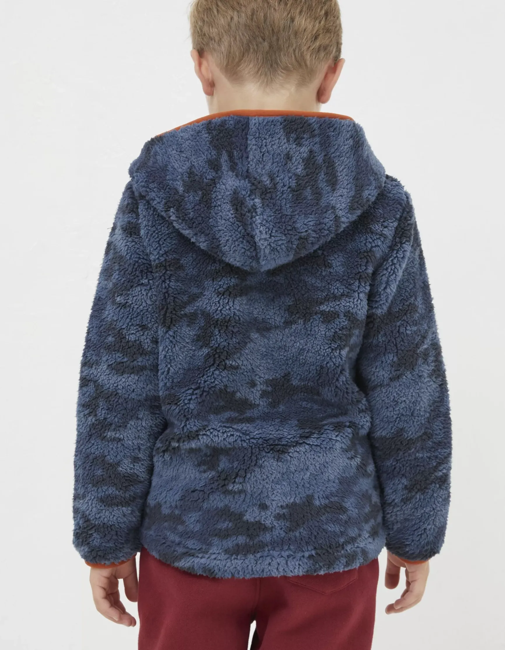 FatFace Camo Fleece Zip Up Hoodie|Boys View All
