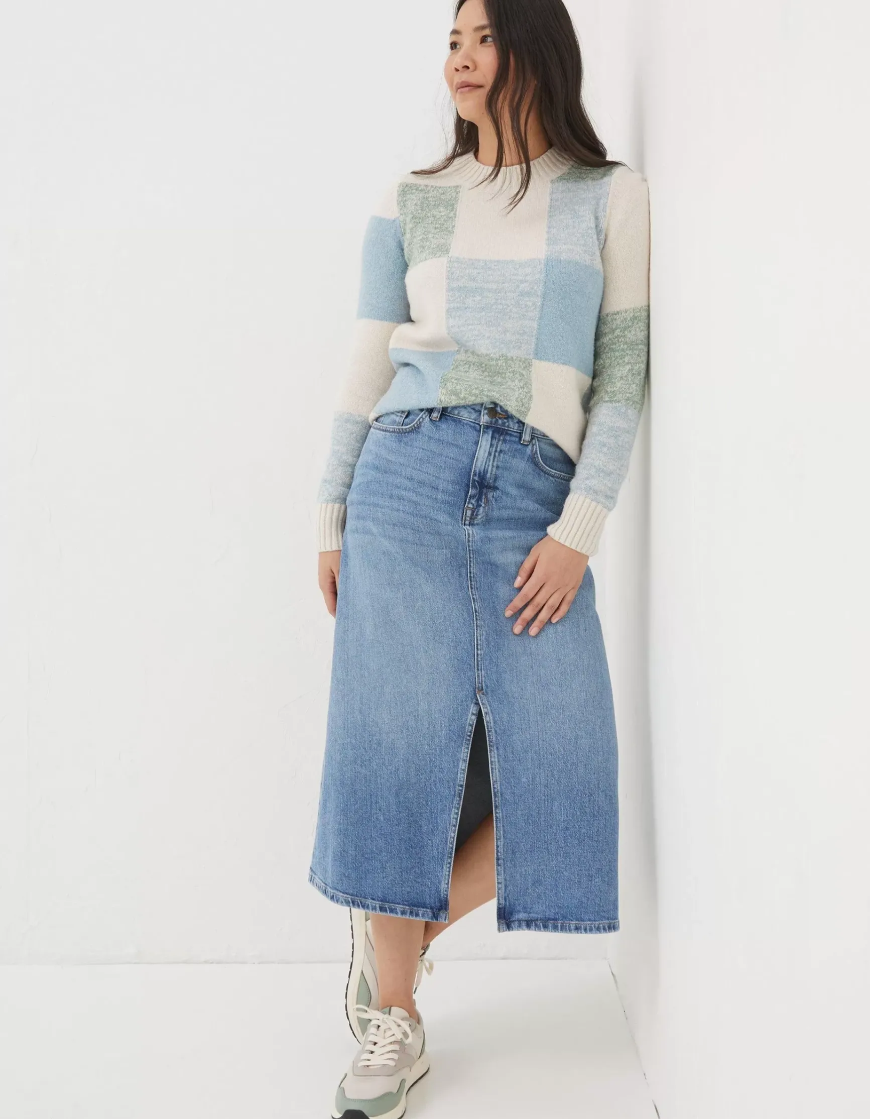 FatFace Carla Denim Midi Skirt|Women View All