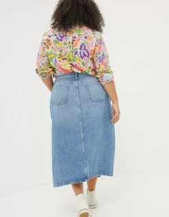 FatFace Carla Denim Midi Skirt|Women View All