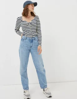 FatFace Carly Stripe Top|Women Tops & T-Shirts