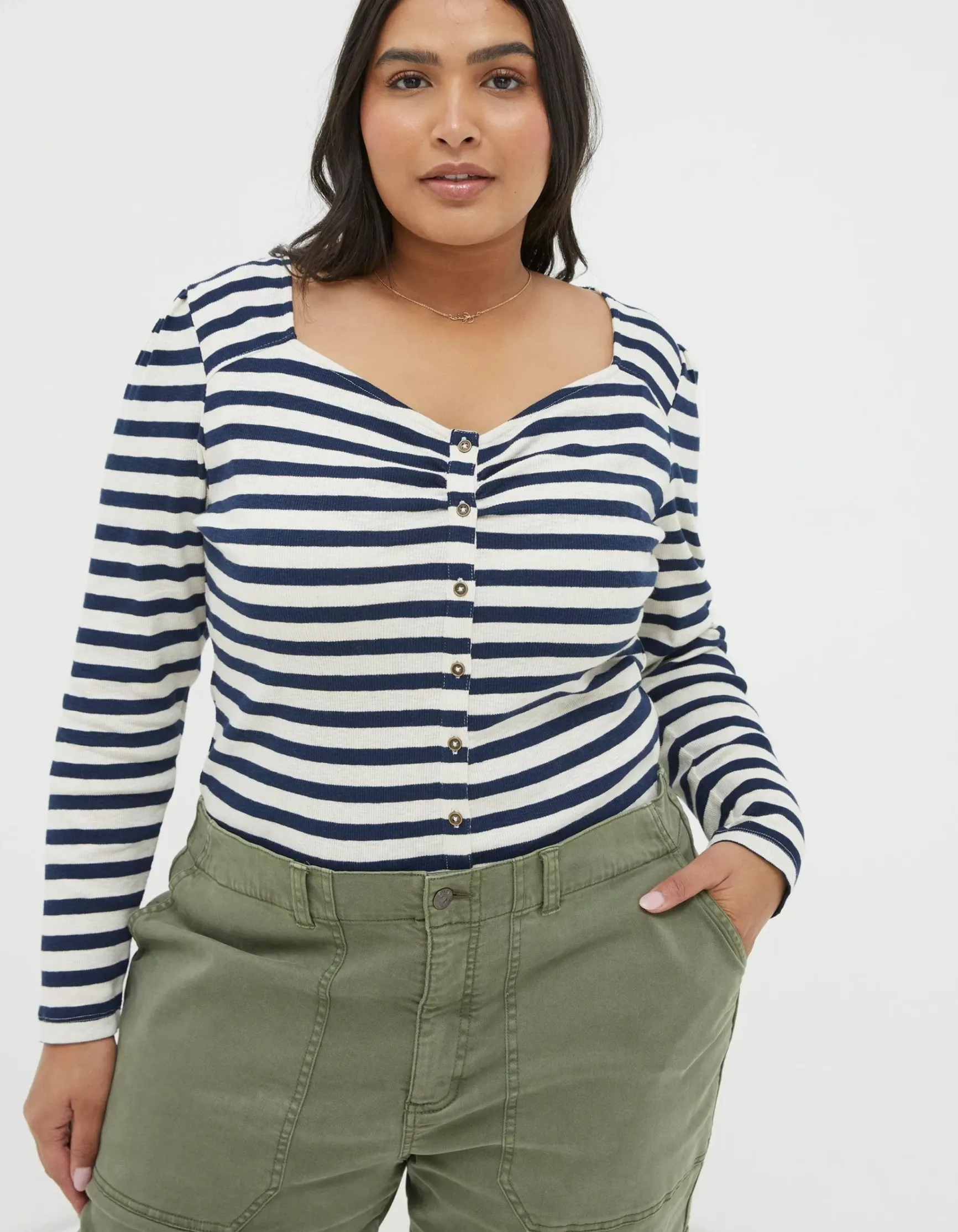 FatFace Carly Stripe Top|Women Tops & T-Shirts