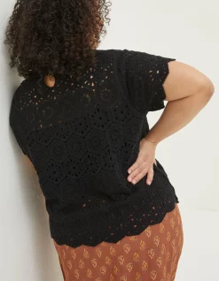 FatFace Carrie Crochet Top|Women Knitwear