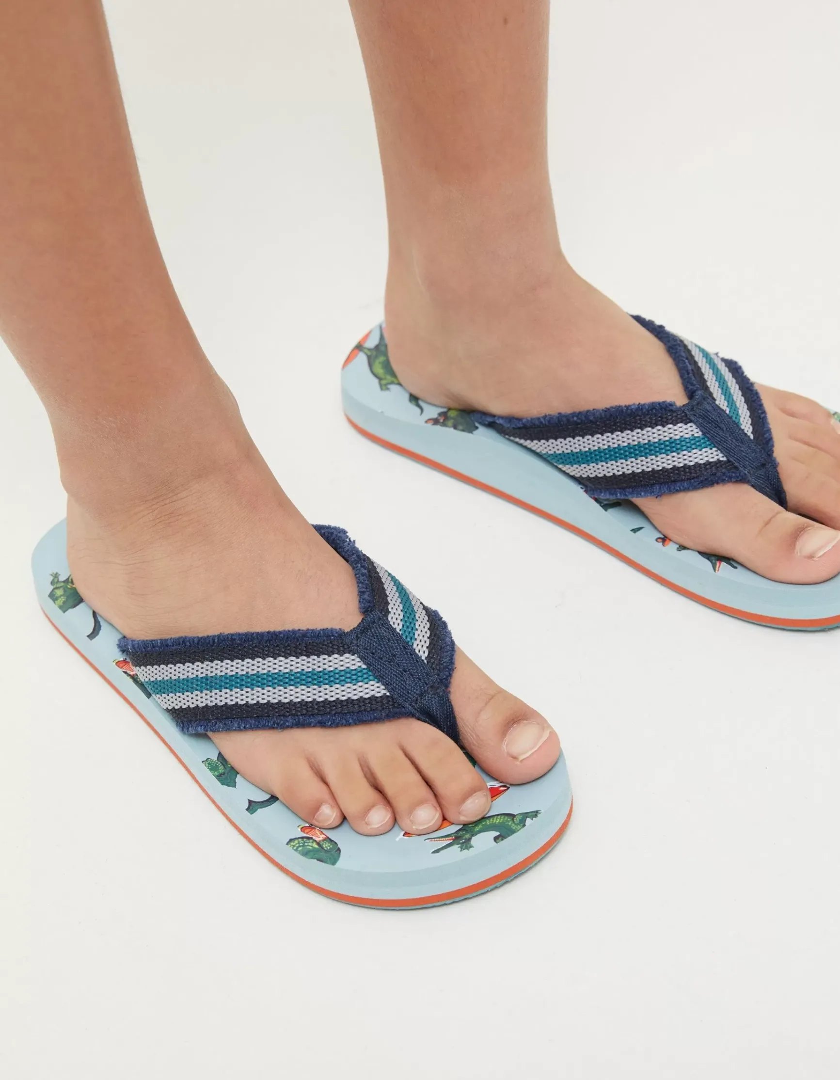 FatFace Carter Crocodile Flip Flops|Boys View All