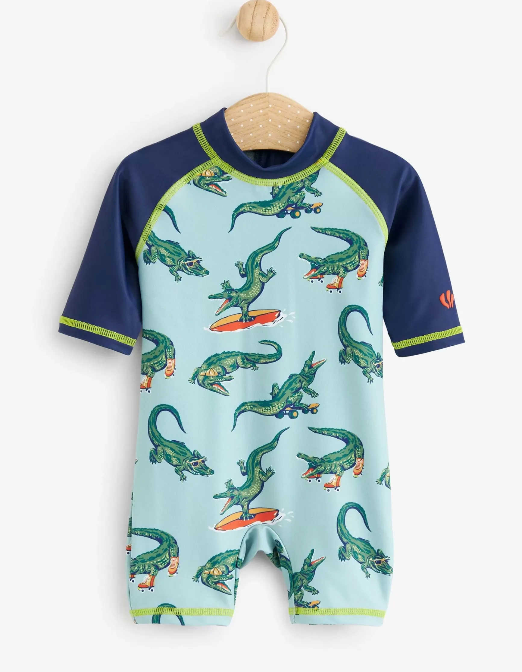 FatFace Carter Crocodile Surf Suit And Hat Set|Baby View All