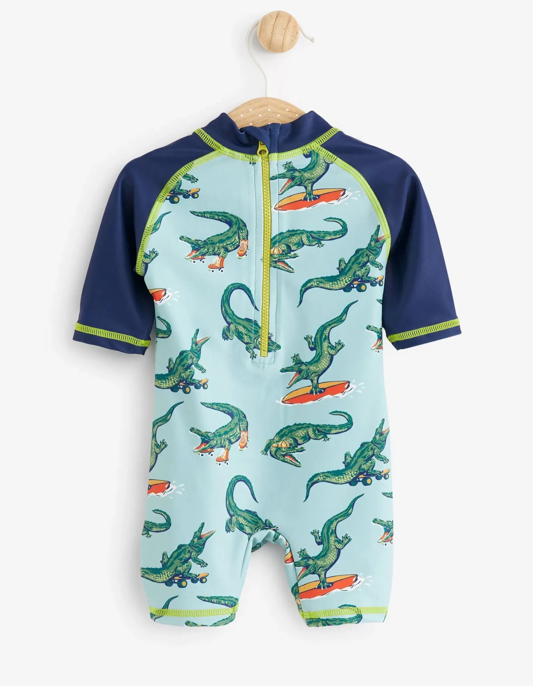 FatFace Carter Crocodile Surf Suit And Hat Set|Baby View All