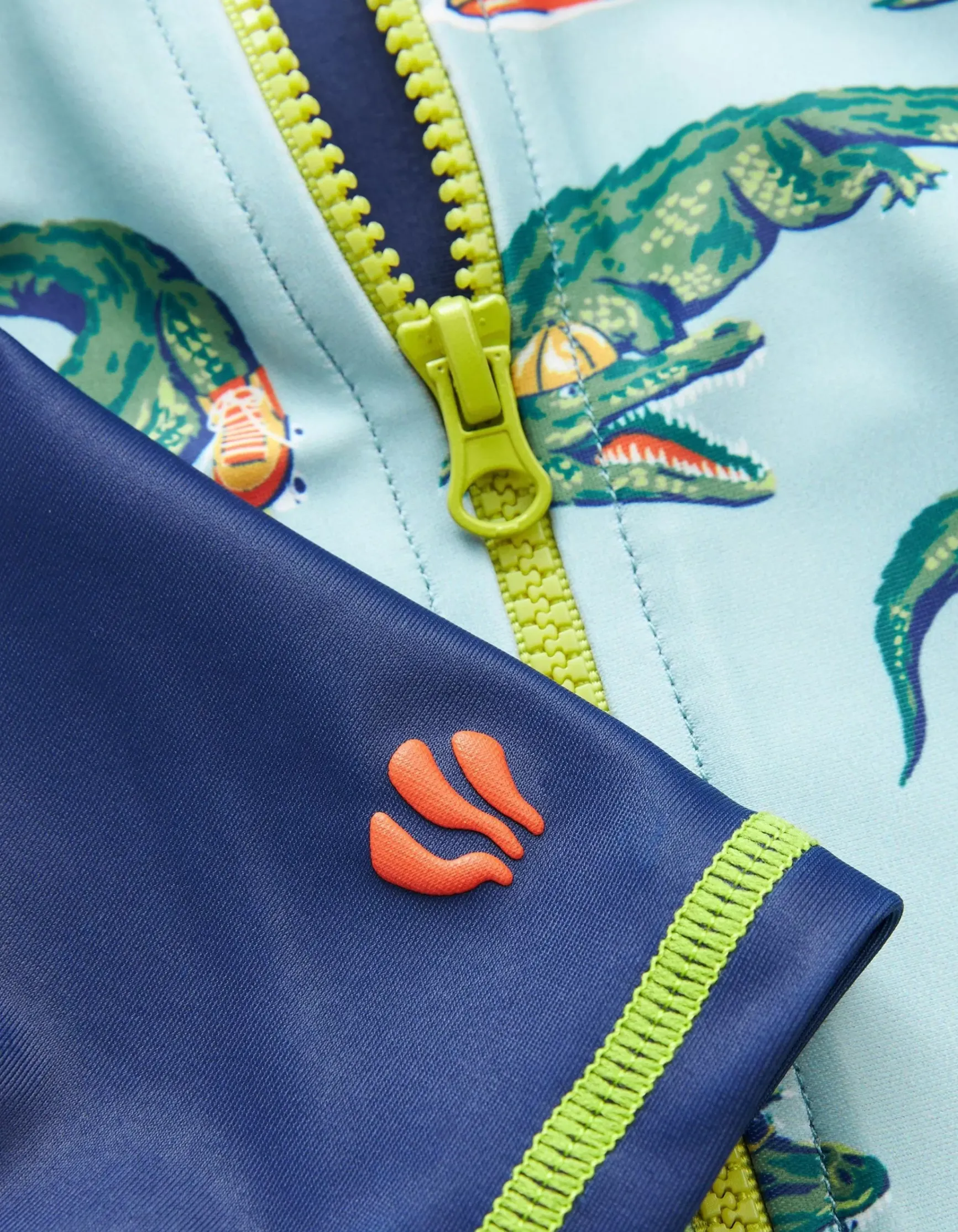 FatFace Carter Crocodile Surf Suit And Hat Set|Baby View All