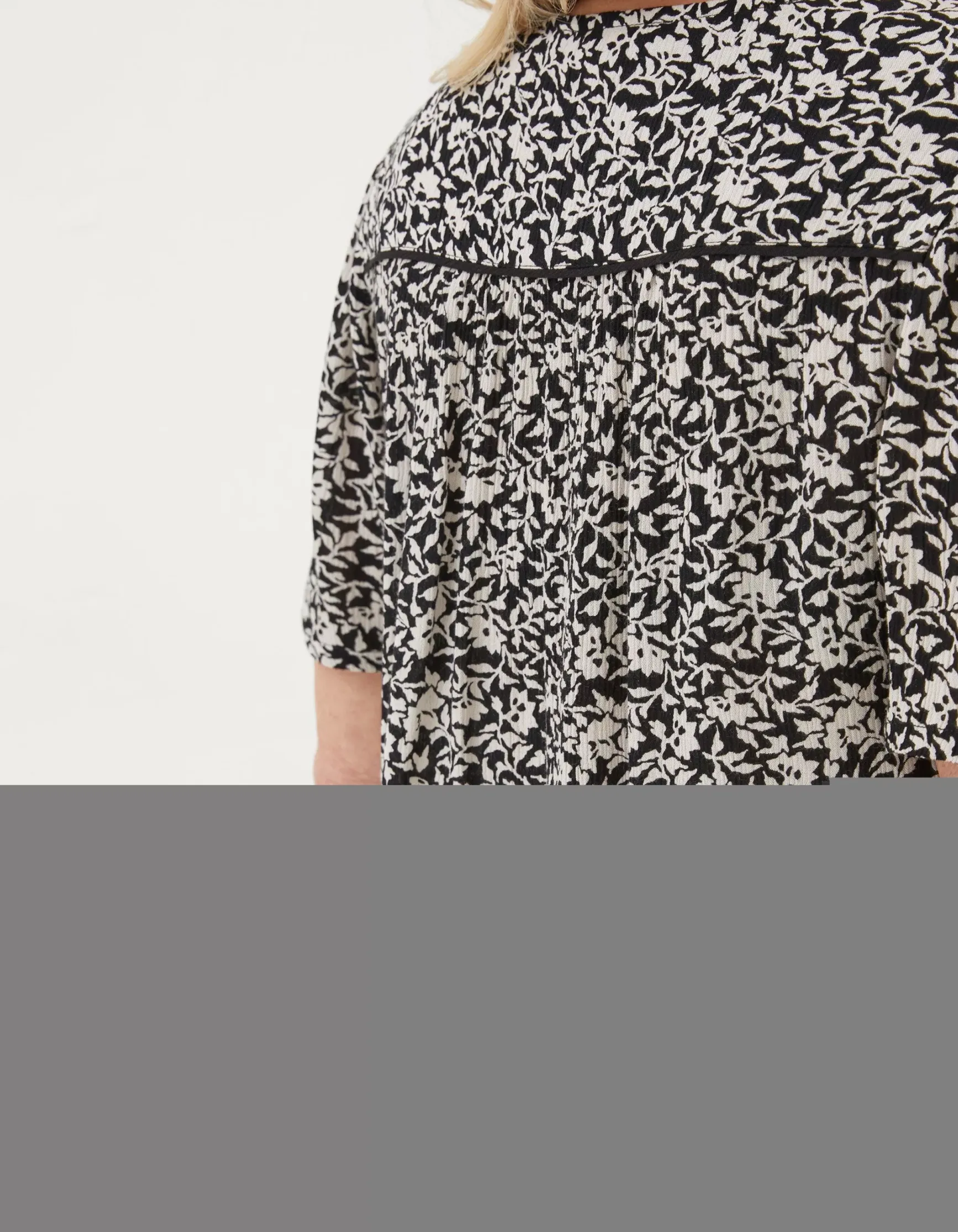 FatFace Cassidy Mono Vines Tunic|Women Shirts & Blouses