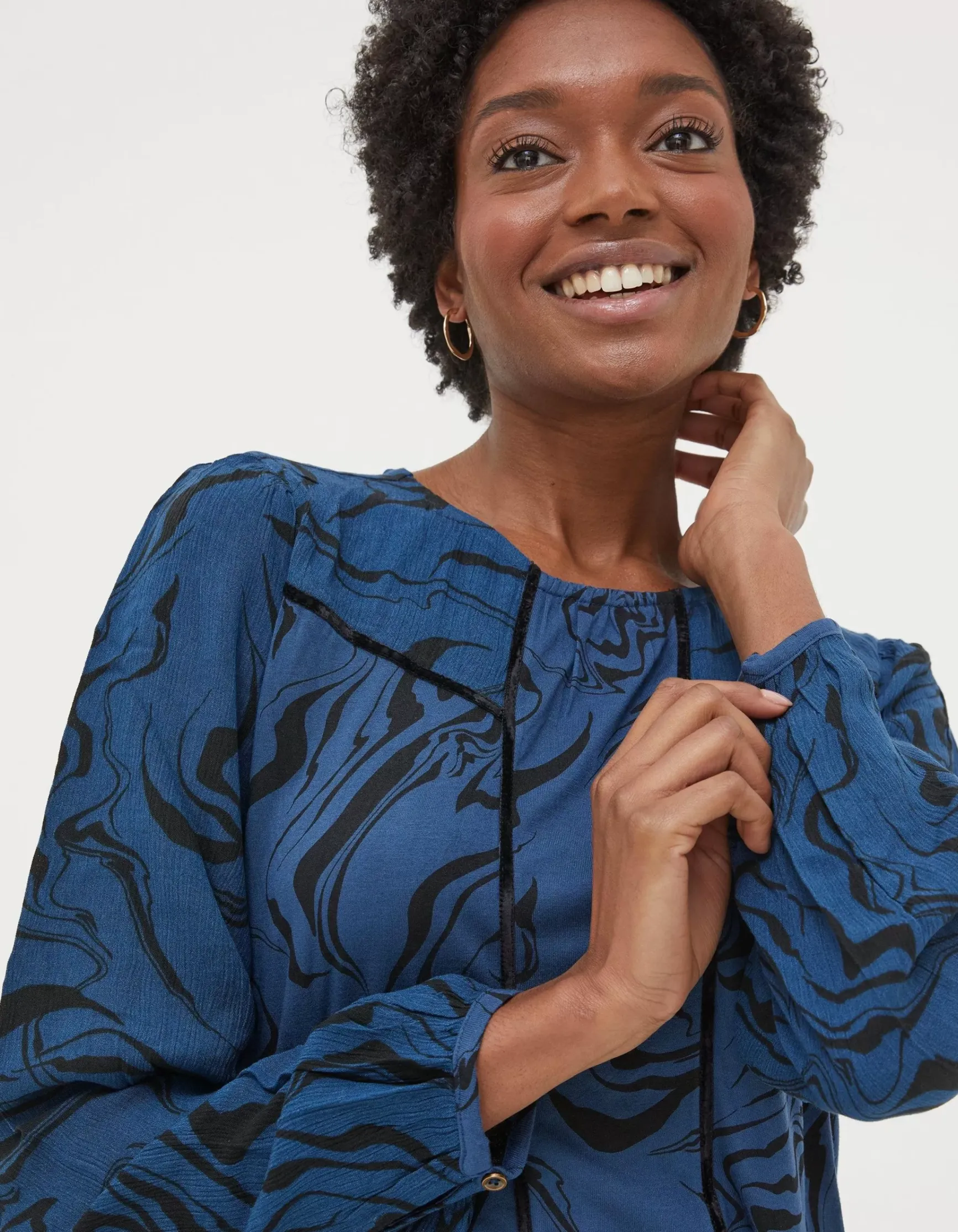 FatFace Charlee Marble Print Top|Women View All