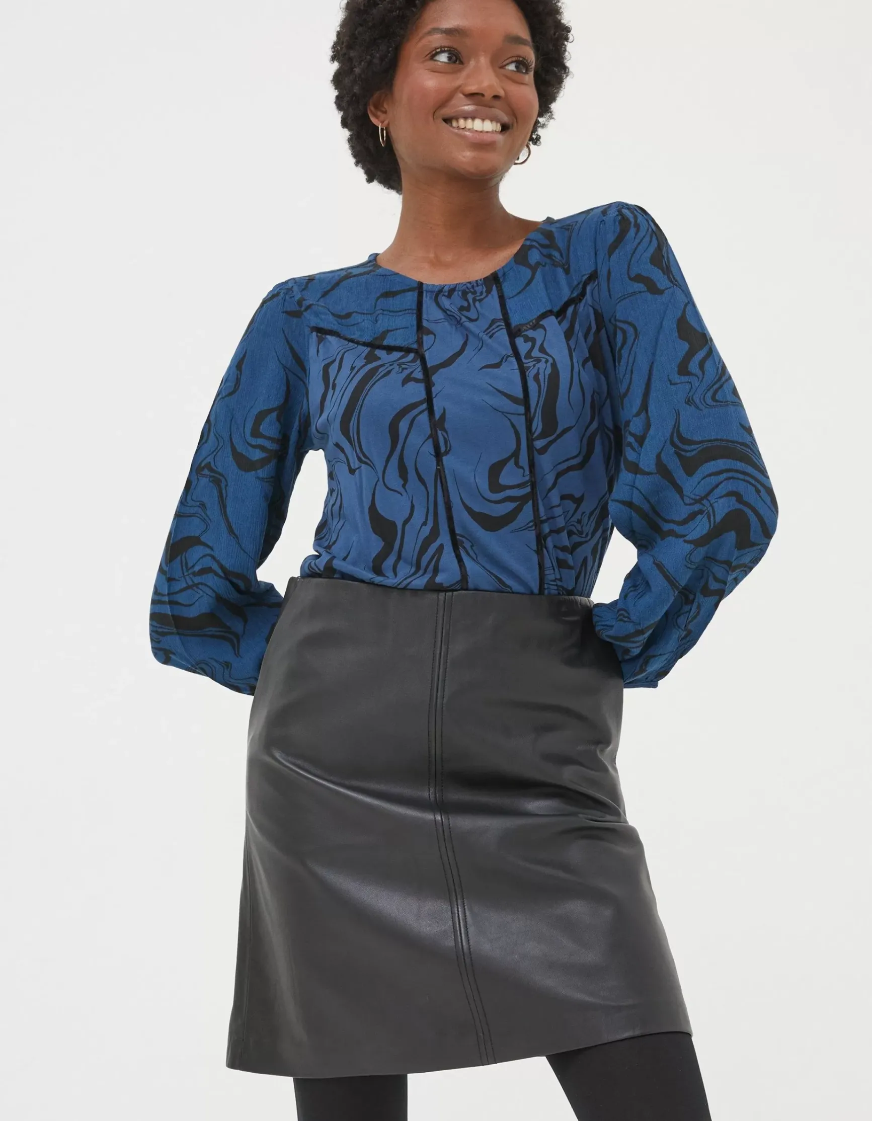 FatFace Charlee Marble Print Top|Women View All