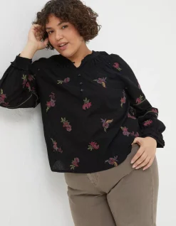 FatFace Chessie Embroidered Blouse|Women Shirts & Blouses