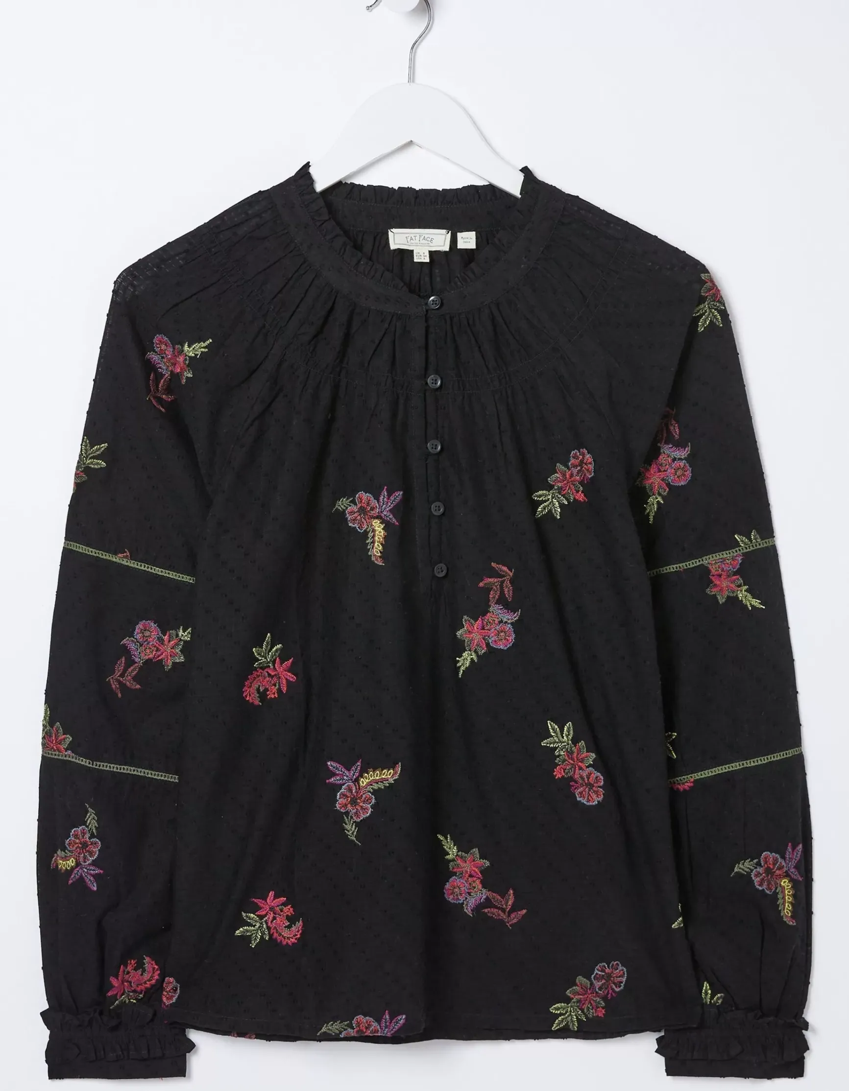 FatFace Chessie Embroidered Blouse|Women Shirts & Blouses