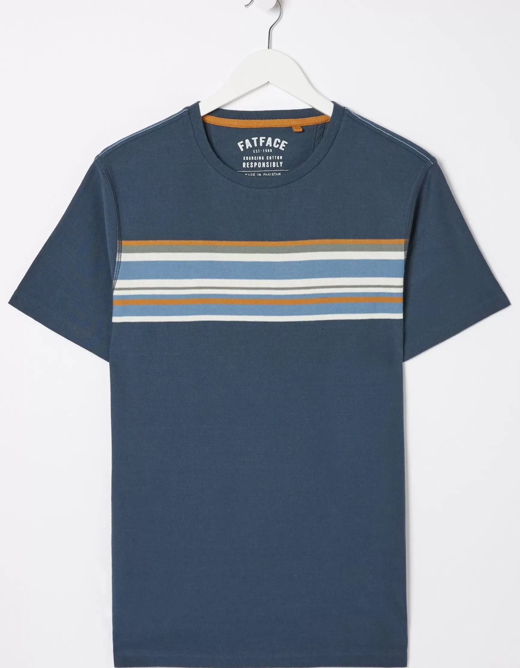 FatFace Chest Stripe T-Shirt|Men View All