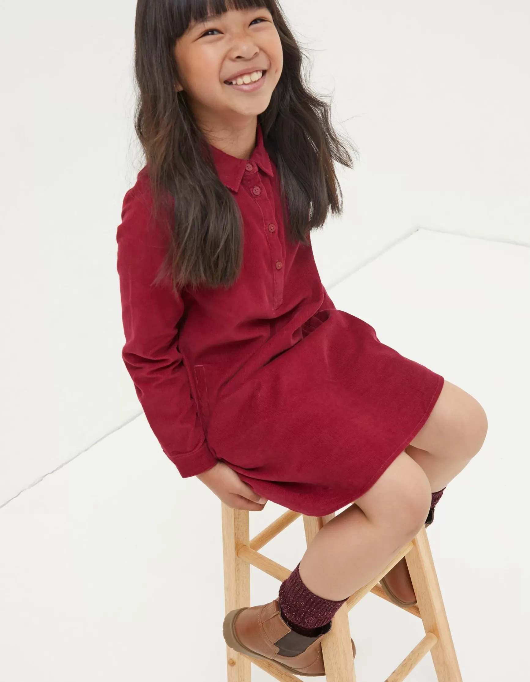 FatFace Chester Cord Dress|Girls View All