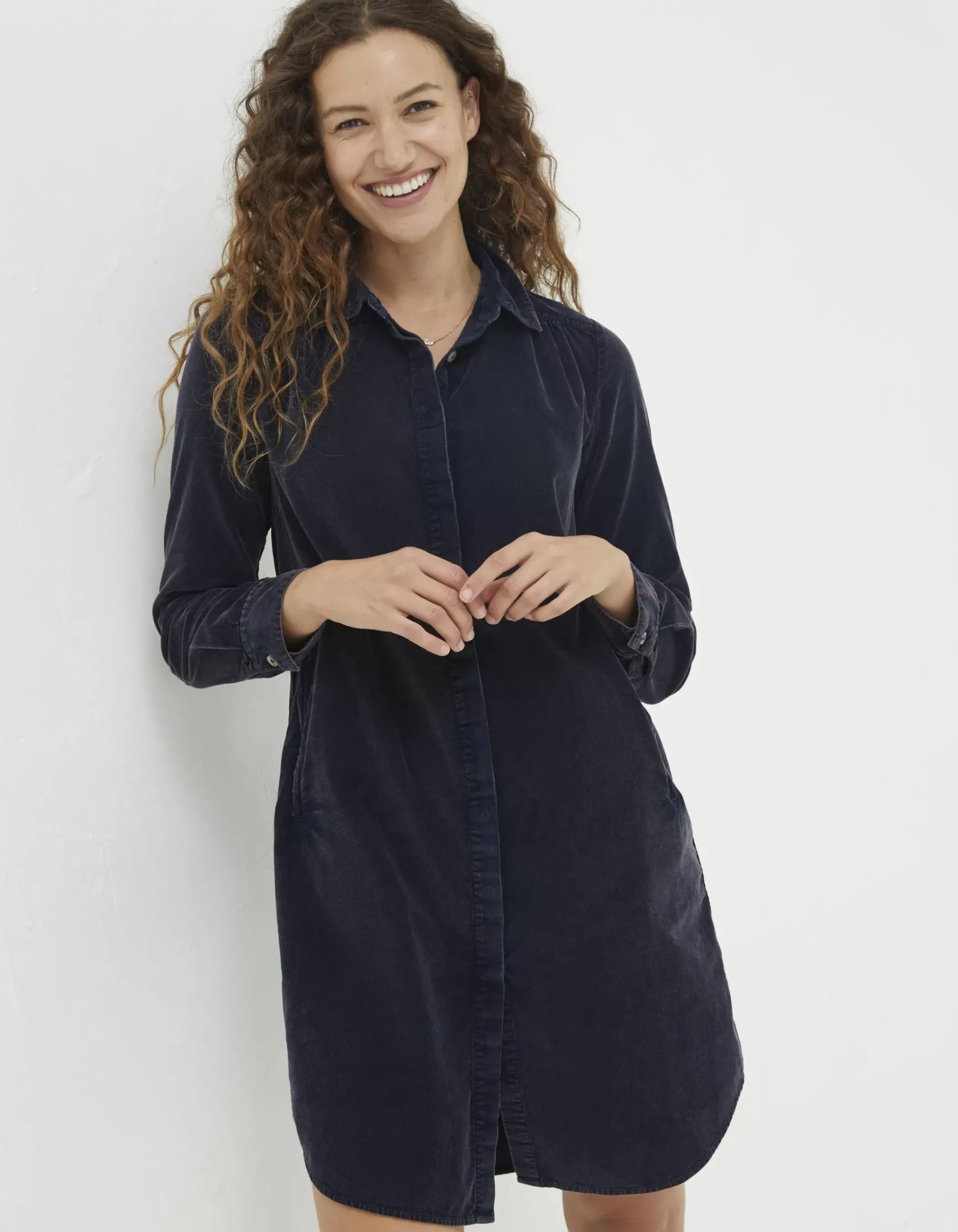 FatFace Chester Cord Shirt Dress|Women View All