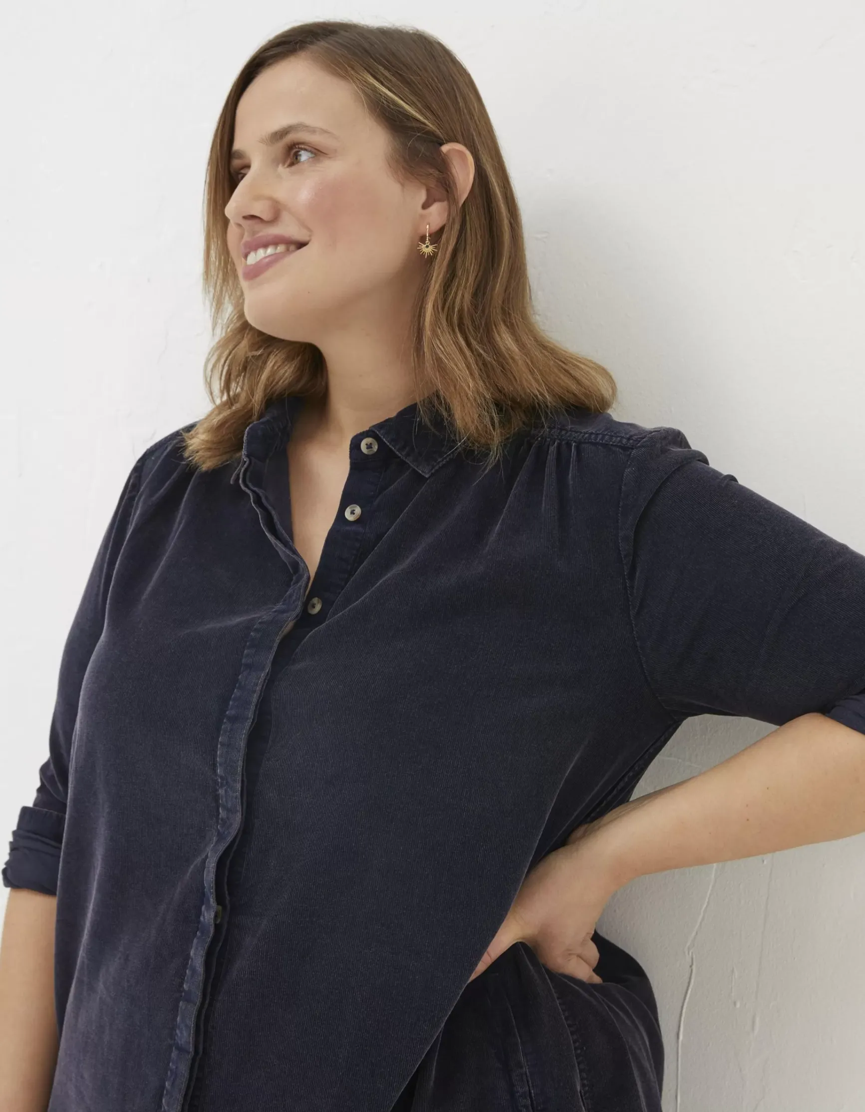 FatFace Chester Cord Shirt Dress|Women View All