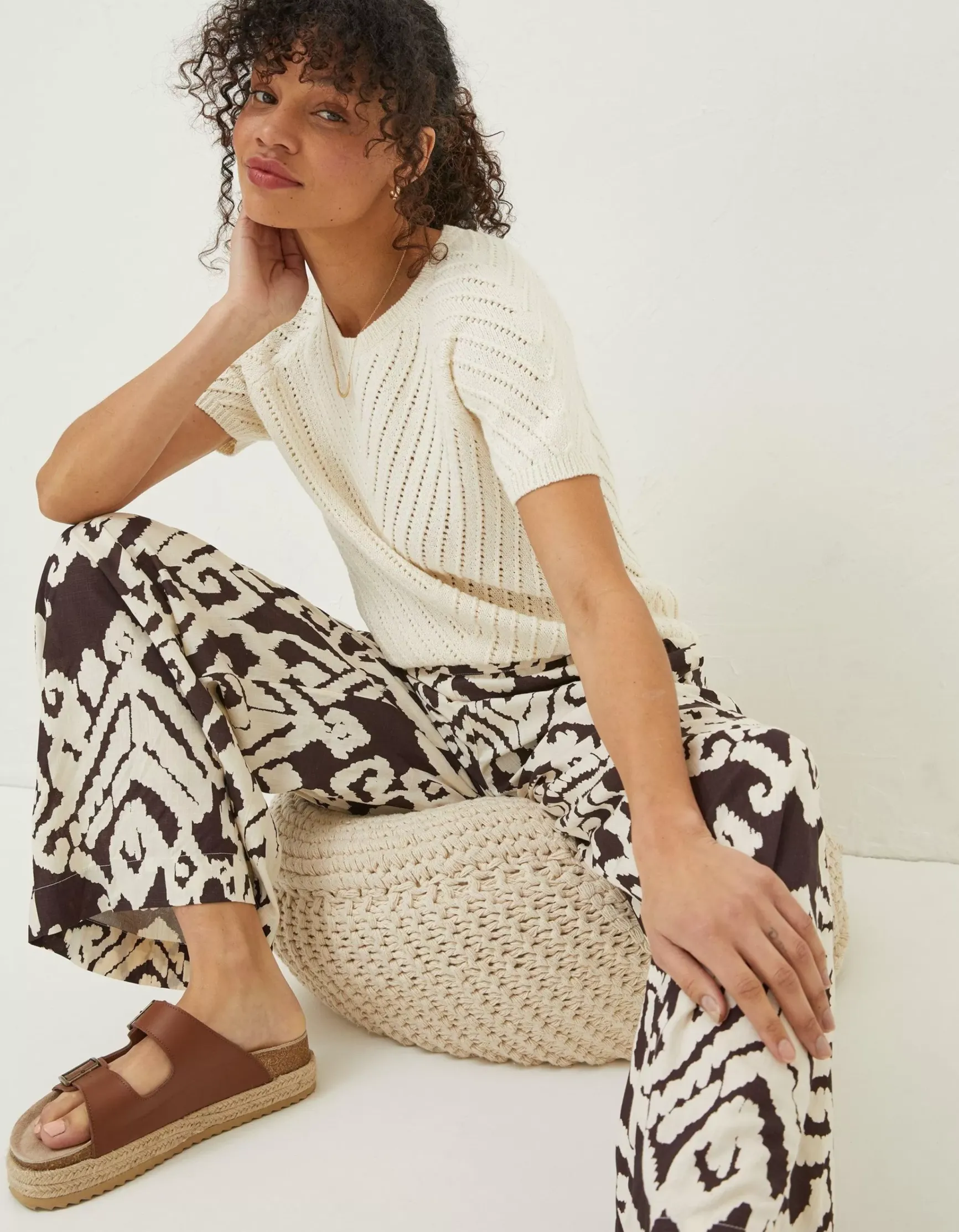 FatFace Chevron T-Shirt|Women Knitwear