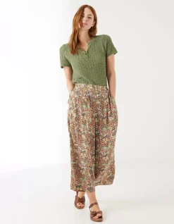 FatFace Clara Crochet Top|Women Tops & T-Shirts