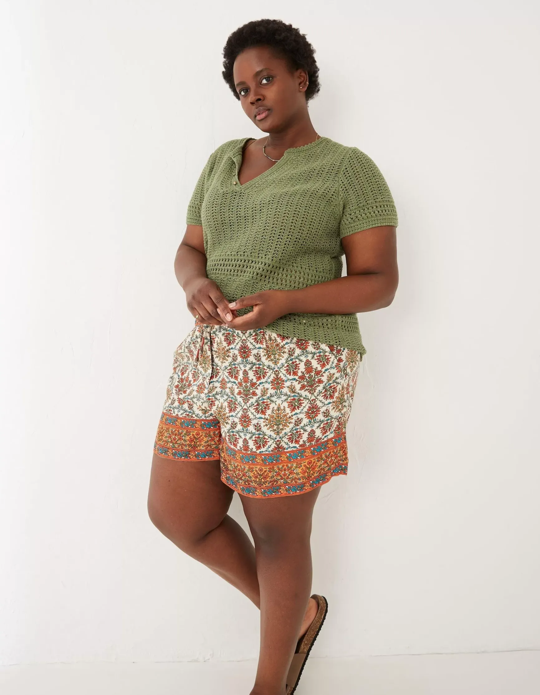 FatFace Clara Crochet Top|Women Tops & T-Shirts