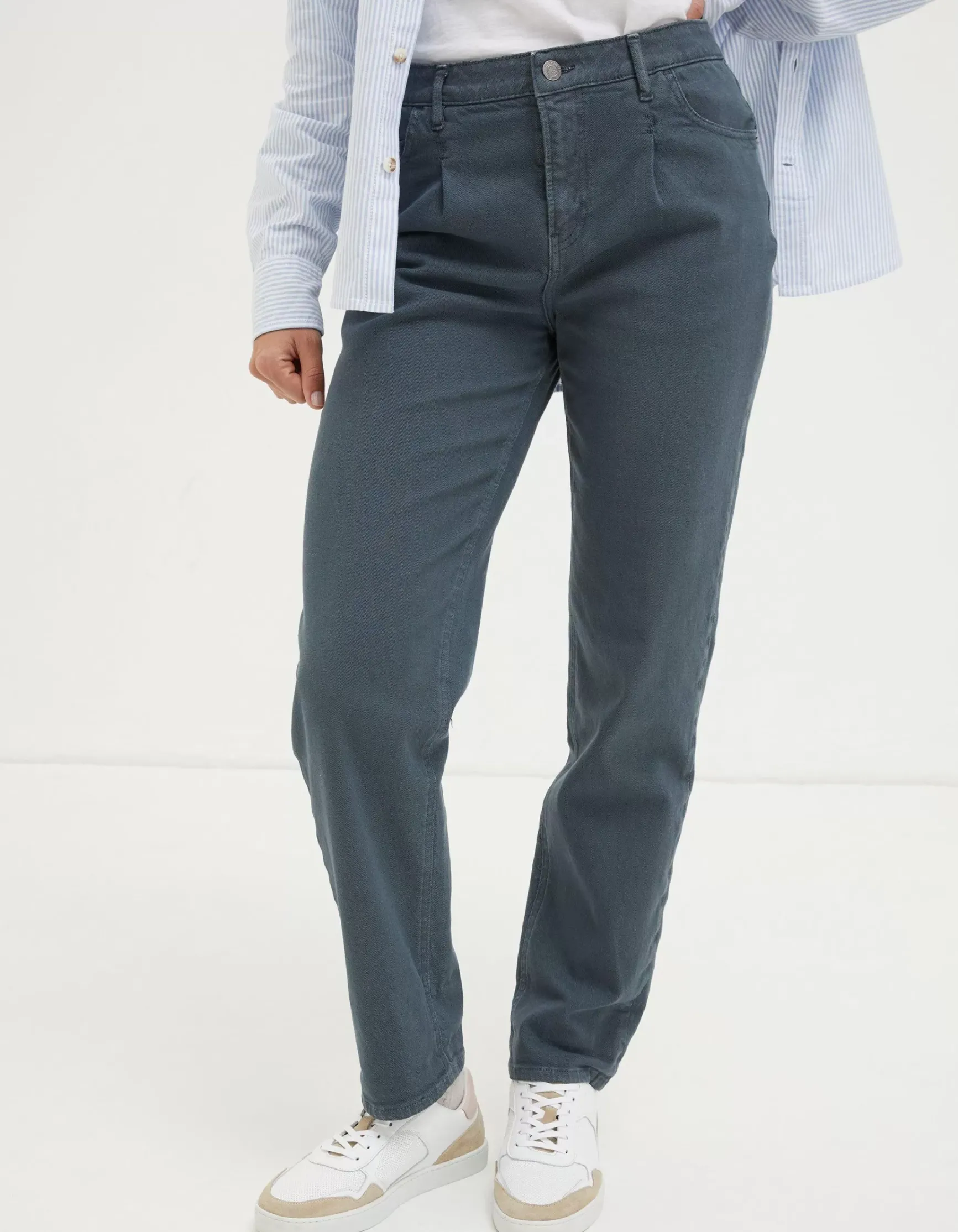 FatFace Cleo Canvas Barrel Leg Chino|Women Trousers & Leggings
