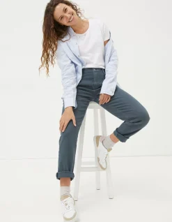 FatFace Cleo Canvas Barrel Leg Chino|Women Trousers & Leggings