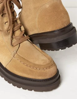 FatFace Clover Suede Apron Ankle Boot|Women Boots