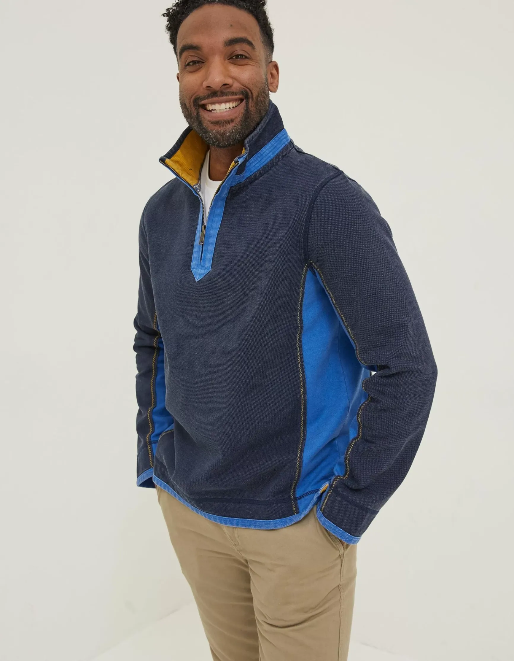 FatFace Colour Block Airlie Sweatshirt|Men Sweatshirts & Hoodies
