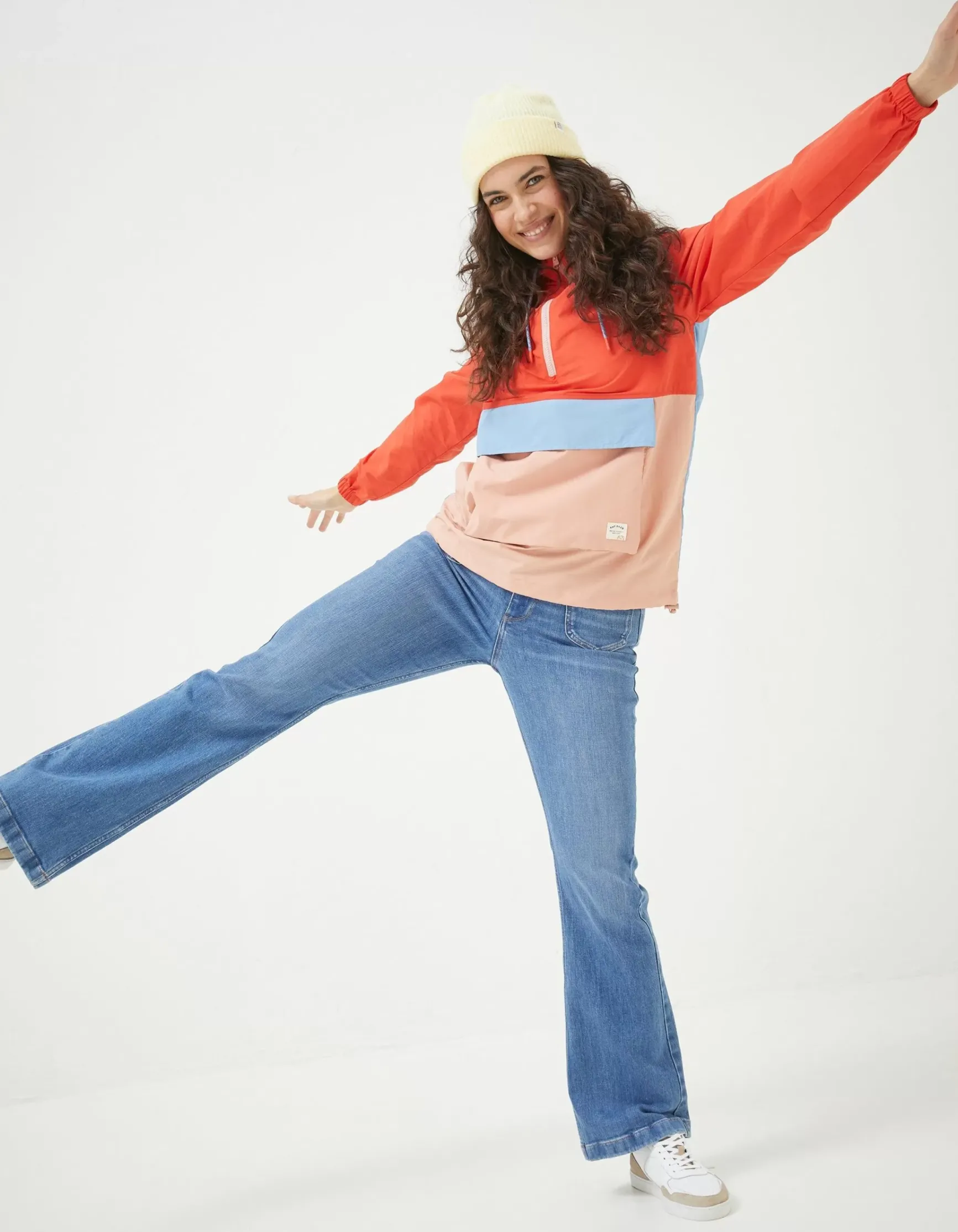 FatFace Colour Block Packaway Mac|Women Coats & Jackets