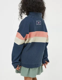 FatFace Colourblock Boxy Airlie Sweatshirt|Girls View All