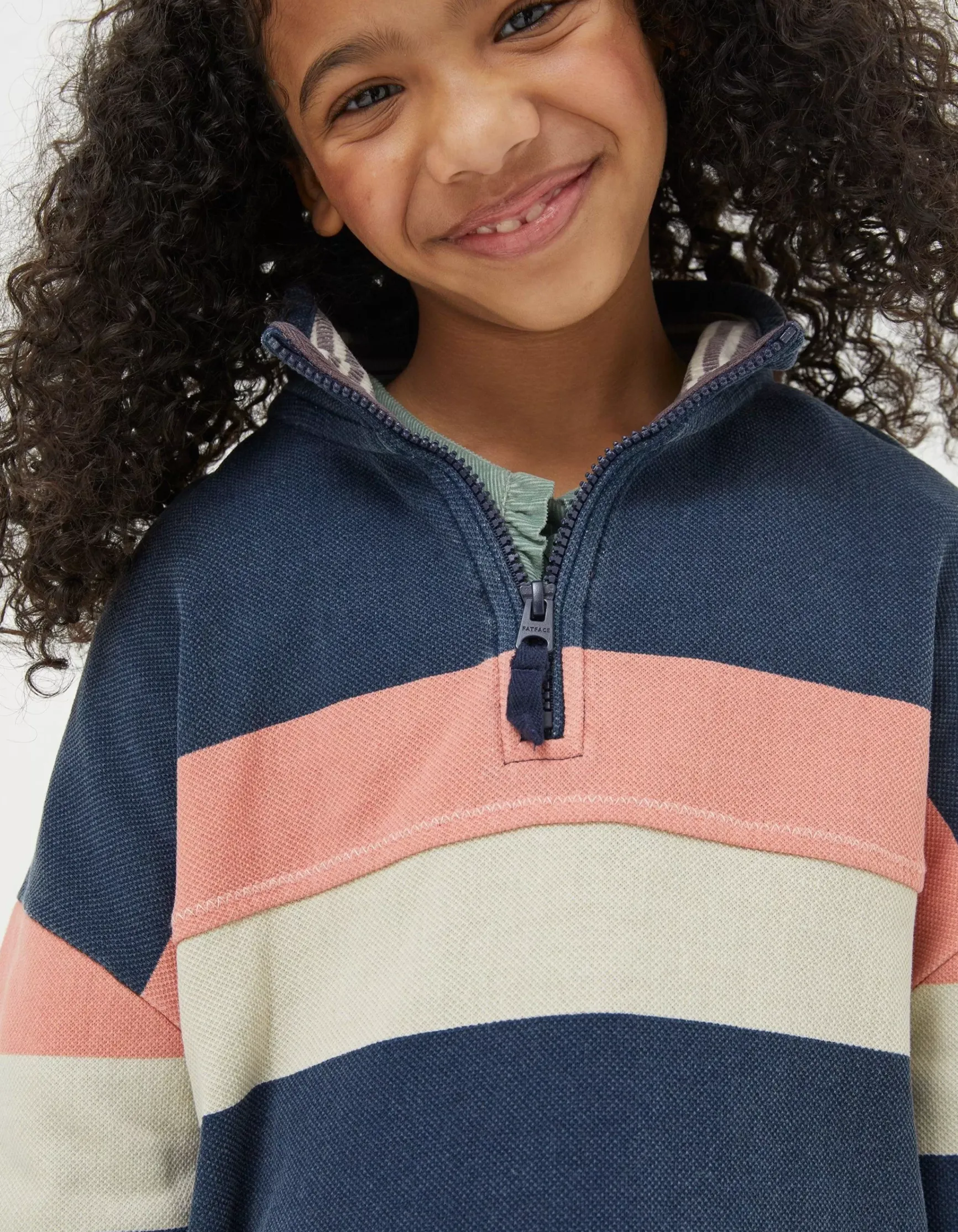 FatFace Colourblock Boxy Airlie Sweatshirt|Girls View All