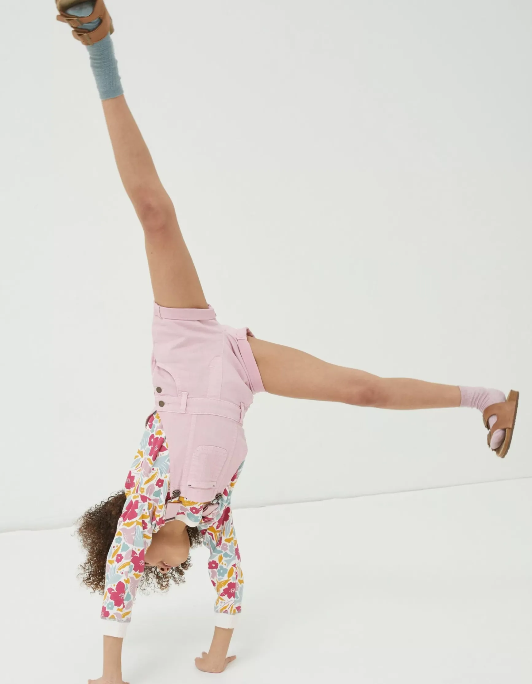 FatFace Coloured Shortie Dungarees|Girls View All