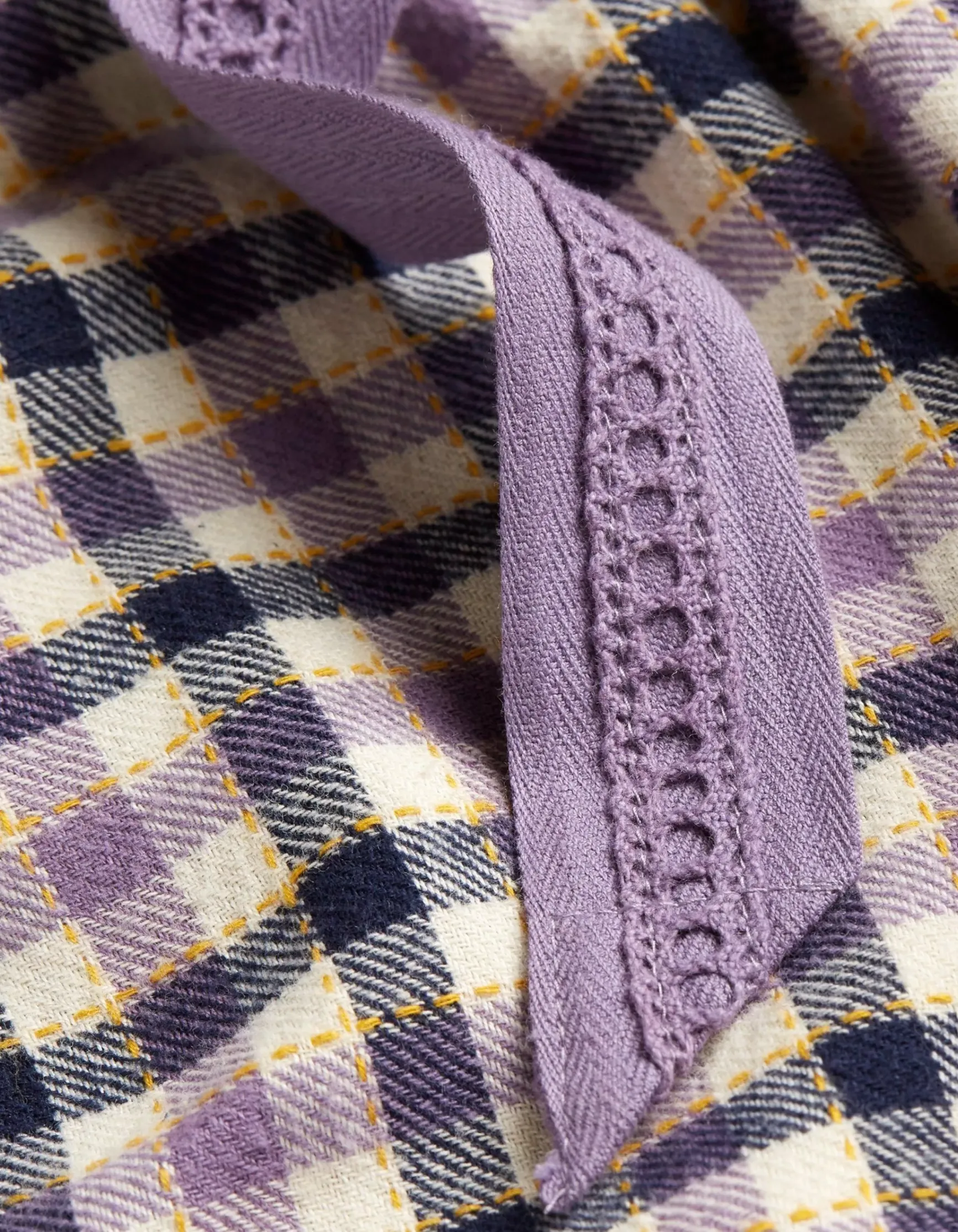 FatFace Cora Gingham Pyjama Bottoms|Women Nightwear & Loungewear