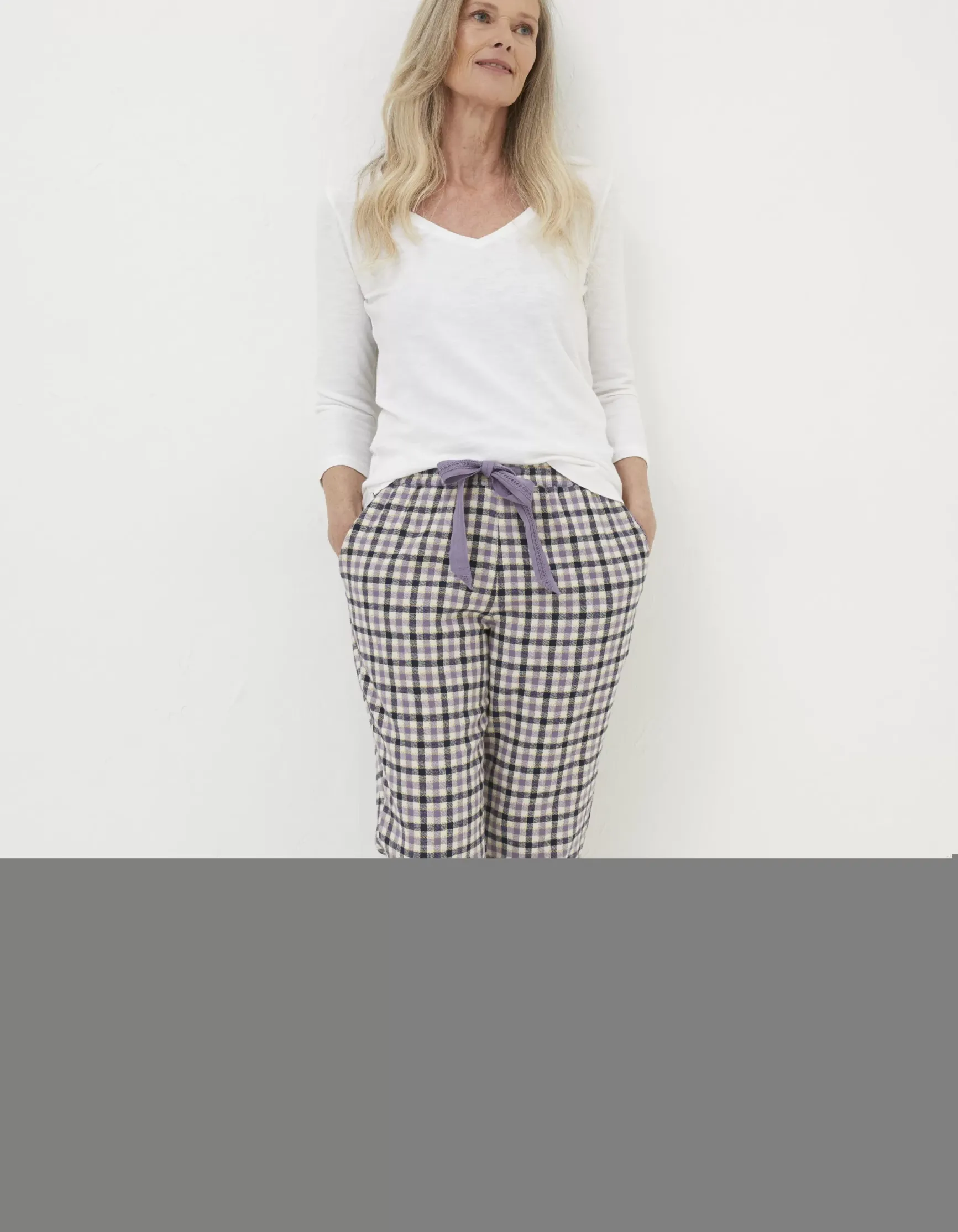 FatFace Cora Gingham Pyjama Bottoms|Women View All