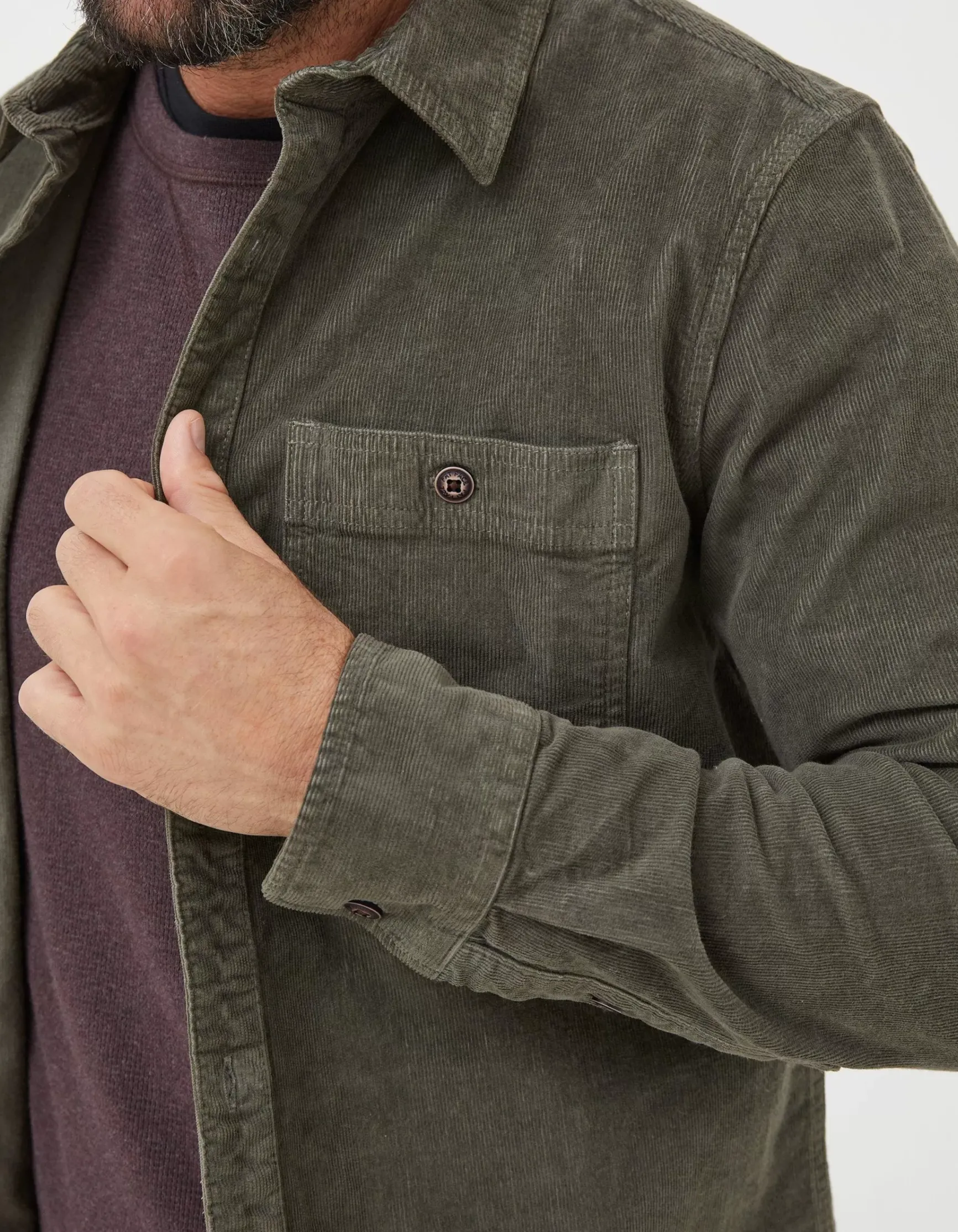 FatFace Cord Utility Shirt|Men View All